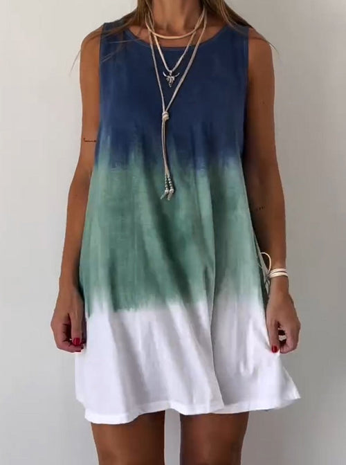 Tie Dye Sleeveless Dress