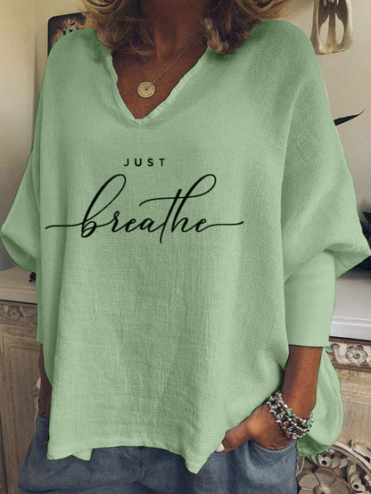 Women's Just Breathe Tee Shirt